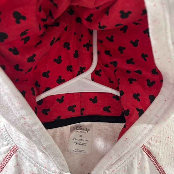 Disney Store Fleece Sweat Long Sleeve Full Zip "LOVE" Size Small - Picture 5 of 8